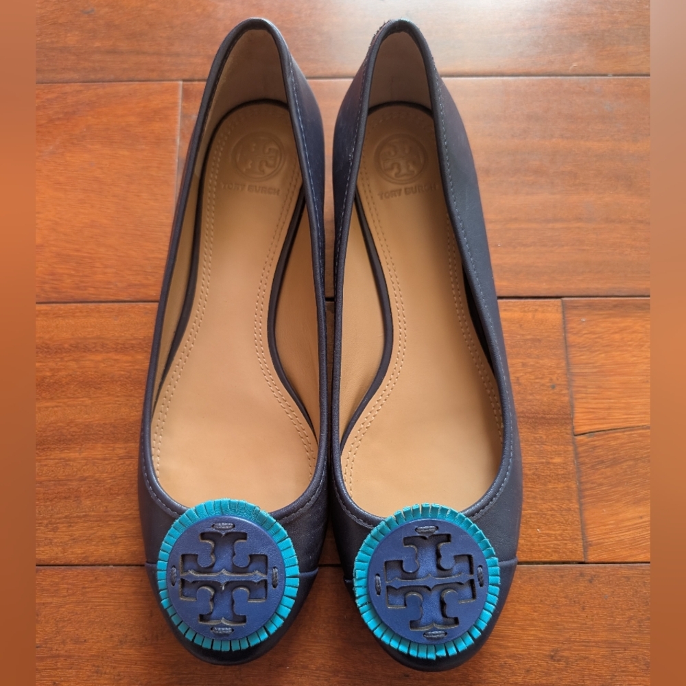 Tory Burch Blue Flats
